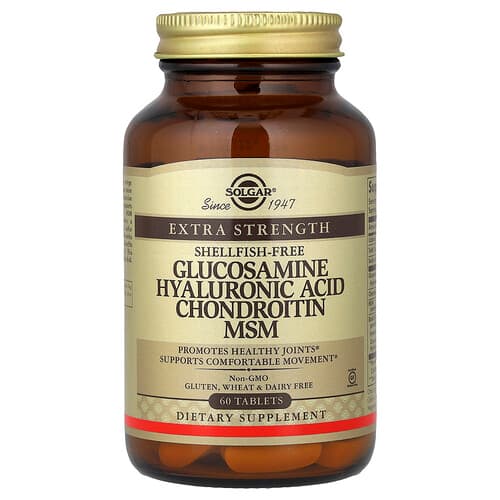 Solgar, Glucosamine Hyaluronic Acid Chondroitin MSM, 60 Tablets