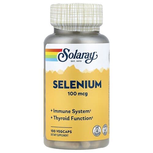 Solaray, Selenium, 100 mcg , 100 VegCaps