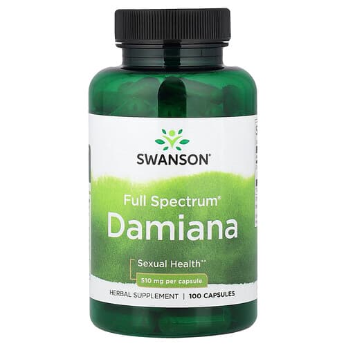 Swanson Vitamins, Full Spectrum® Damiana, 510 mg, 100 Capsules