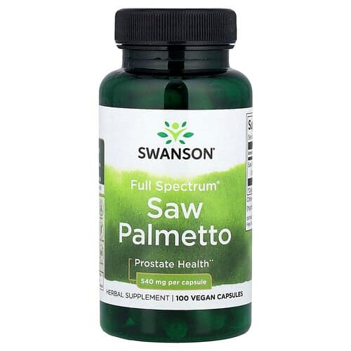 Swanson Vitamins, Full Spectrum® Saw Palmetto, 540 mg, 100 Vegan Capsules