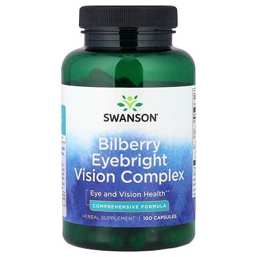 Swanson Vitamins, Bilberry Eyebright Vision Complex, 100 Capsules