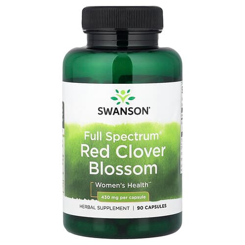 Swanson Vitamins, Full Spectrum® Red Clover Blossom, 430 mg, 90 Capsules