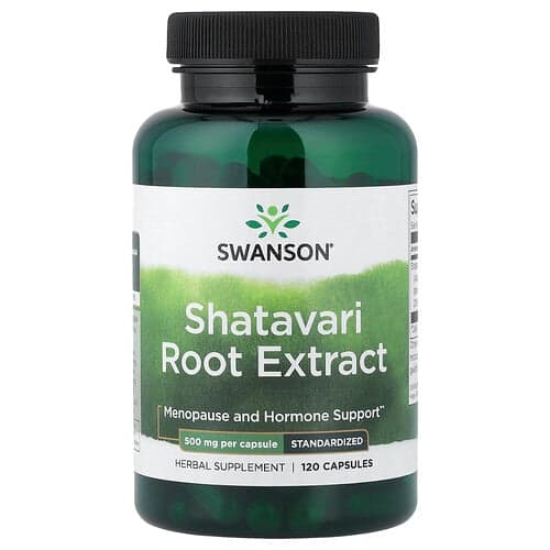 Swanson Vitamins, Shatavari Root Extract, Standardized, 500 mg, 120 Capsules