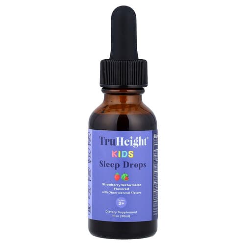 TruHeight, Kids Sleep Drops, For Ages 2+, Strawberry, Watermelon, 1 fl oz (30 ml)
