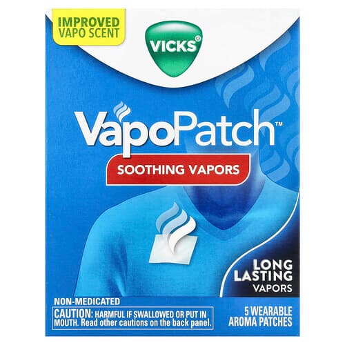 Vicks, VapoPatch™, Soothing Vapors, 5 Wearable Aroma Patches