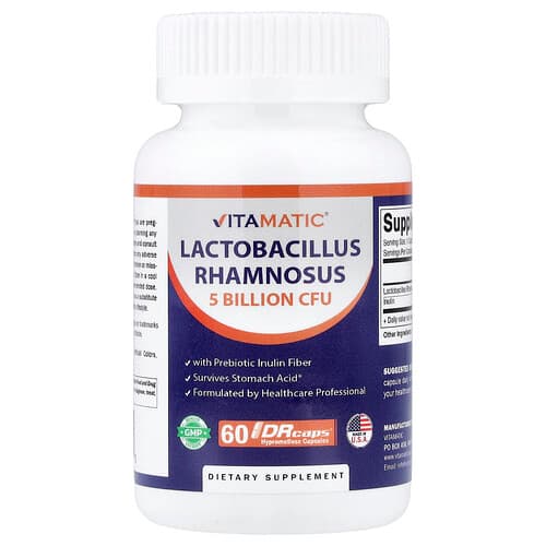 Vitamatic, Lactobacillus Rhamnosus, 60 DRcaps® Hypromellose Capsules
