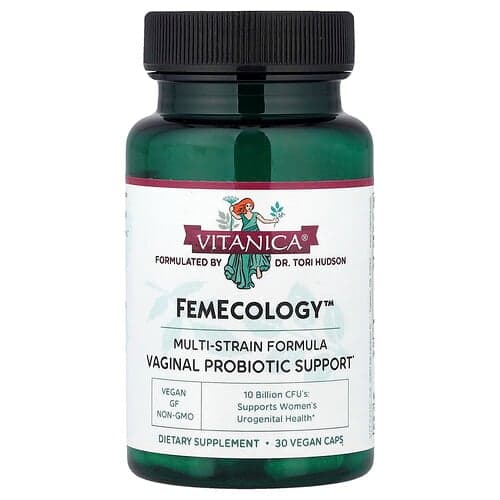 Vitanica, FemEcology™, Vaginal Probiotic Support, 30 Vegan Caps