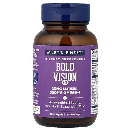 Wiley's Finest, Bold Vision, 60 Softgels
