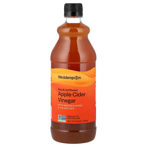 Wedderspoon, Apple Cider Vinegar, Raw & Unfiltered, with Manuka Honey & The Mother, 25 fl oz (750 ml)