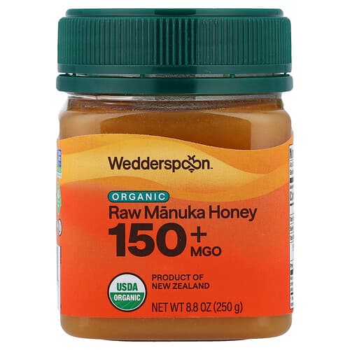 Wedderspoon, Organic Raw Manuka Honey, 150+ MGO, 8.8 oz (250 g)