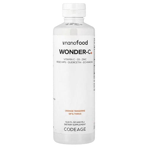 Codeage, Nanofood, Wonder-C, Orange Tangerine, 15.22 fl oz (450 ml)