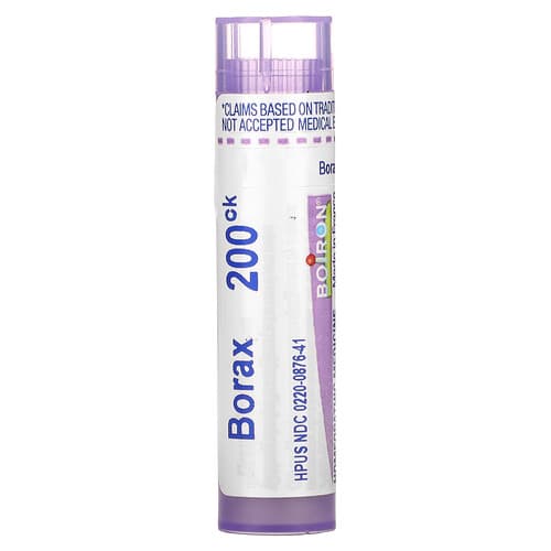 Boiron, Borax, 200CK, Canker Sore Relief, Approx 80 Pellets