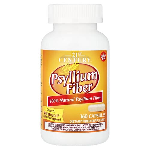 21st Century, Psyllium Fiber, 160 Capsules