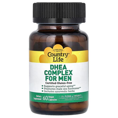 Country Life, DHEA Complex for Men, 60 Vegan Capsules