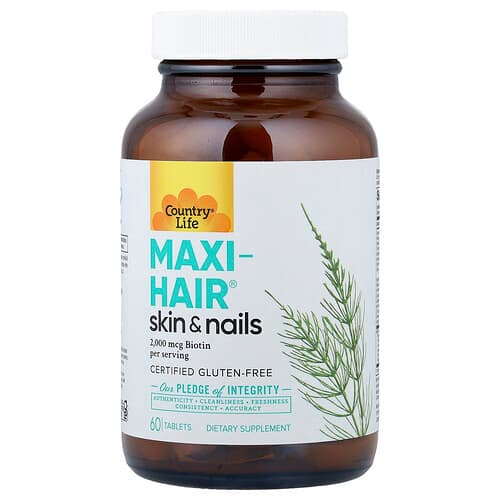 Country Life, Maxi-Hair®, Skin & Nails, 60 Tablets