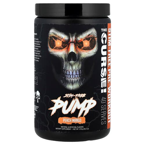 JNX Sports, Stim-Free Pump, Pre-Workout, Peach Mango, 20.2 oz (572 g)