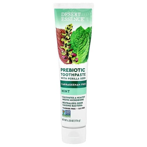 Desert Essence, Prebiotic Toothpaste with Perilla Seed, Mint, 6.25 oz (176 g)