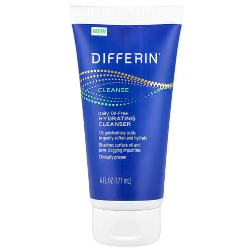 Differin, Daily Oil-Free Hydrating Cleanser, 6 fl oz (177 ml)