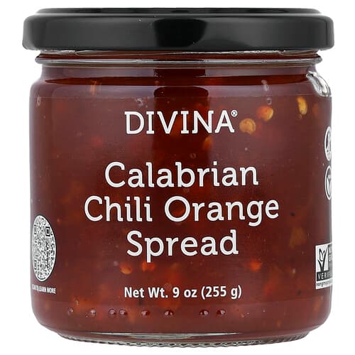 Divina, Calabrian Chili Orange Spread, 9 oz (255 g)