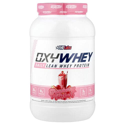 EHPlabs, OxyWhey, Daily Lean Whey Protein, Strawberry Milkshake, 1.82 lb (825 g)