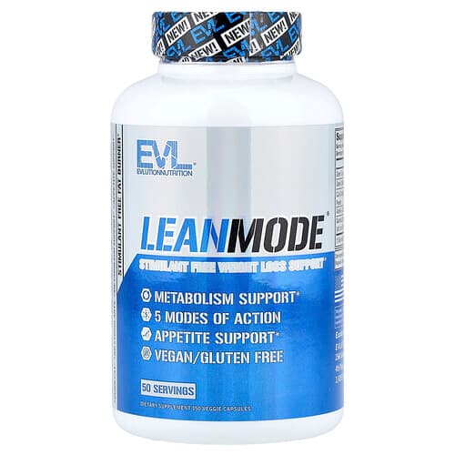 EVLution Nutrition, LeanMode®, Stimulant Free Weight Loss Support, 150 Veggie Capsules