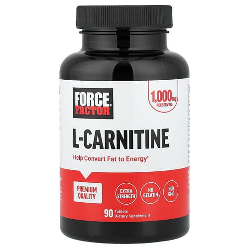 Force Factor, L-Carnitine, 1,000 mg, 90 Tablets