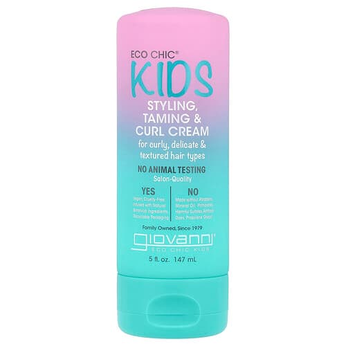 Giovanni, Eco Chic® Kids, Styling, Taming & Curl Cream, 5 fl oz (147 ml)