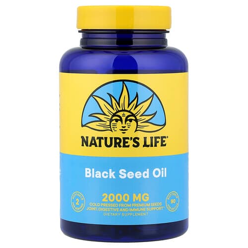 Nature's Life, Black Seed Oil, 90 Softgels (1,00 mg per Softgel)