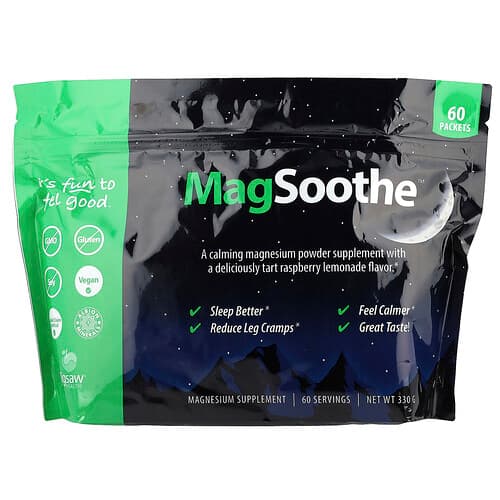 Jigsaw Health, MagSoothe™, Tart Raspberry Lemonade, 60 Packets, 5.5 g Each