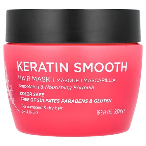 Luseta Beauty, Keratin Smooth, Hair Mask, 16.9 fl oz (500 ml)