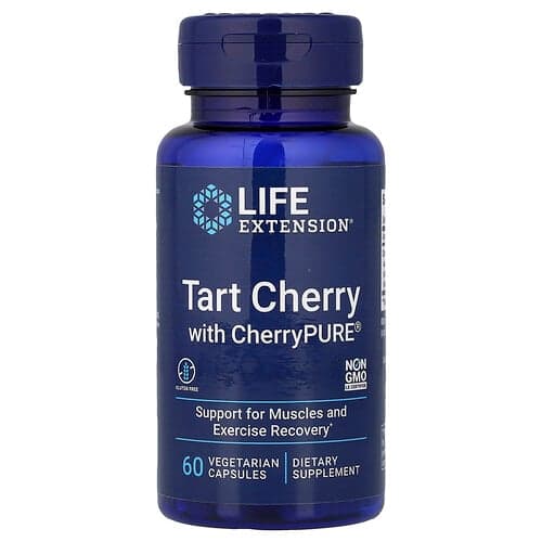 Life Extension, Tart Cherry with CherryPURE®, 60 Vegetarian Capsules (480 mg per Capsule)