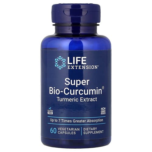 Life Extension, Super Bio-Curcumin® Turmeric Extract, 60 Vegetarian Capsules (400 mg per Capsule)