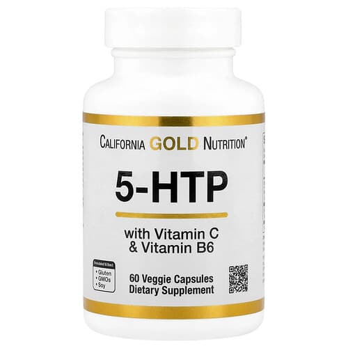 California Gold Nutrition, 5-HTP with Vitamin B6 & Vitamin C, 60 Veggie Capsules