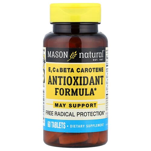 Mason Natural, Vitamins E, C & Beta Carotene, 60 Tablets