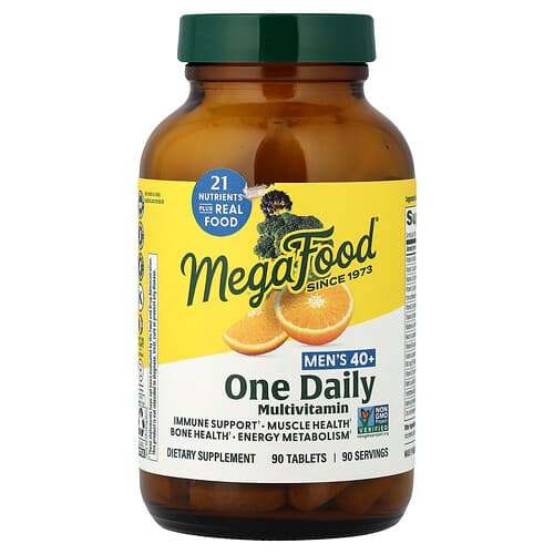 MegaFood, Men's 40+ One Daily Multivitamin, 90 Tablets