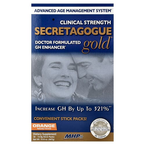 MHP, Secretagogue-Gold®, Orange, 30 Stick Packs, 0.53 oz (14.9 g) Each