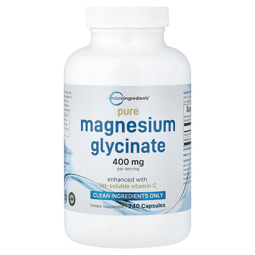 Micro Ingredients, Pure Magnesium Glycinate, 240 Capsules