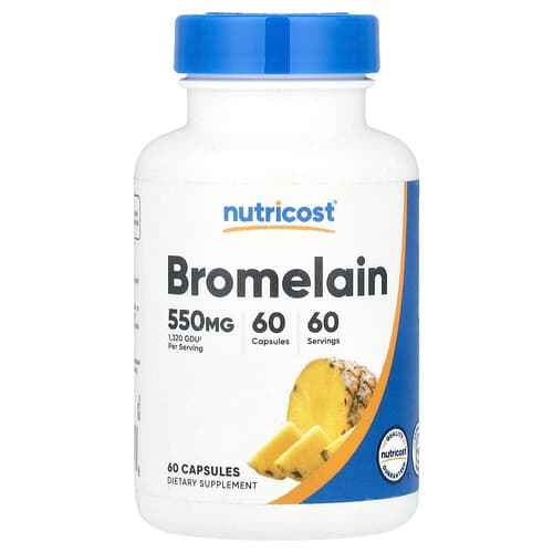 Nutricost, Bromelain, 550 mg , 60 Capsules