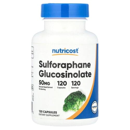 Nutricost, Sulforaphane Glucosinolate , 50 mg, 120 Capsules