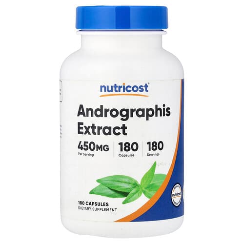 Nutricost, Andrographis Extract, 450 mg, 180 Capsules