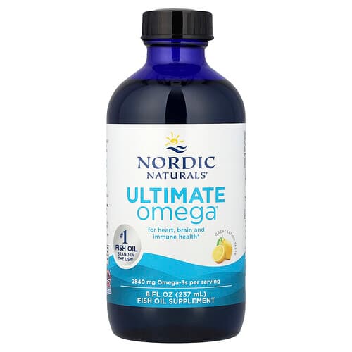 Nordic Naturals, Ultimate Omega®, Lemon, 8 fl oz (237 ml)