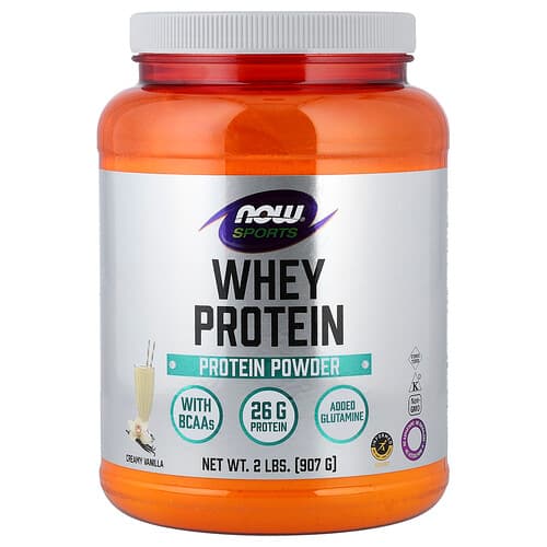 NOW Foods, Sports, Whey Protein Powder, Creamy Vanilla, 2 lbs (907 g)
