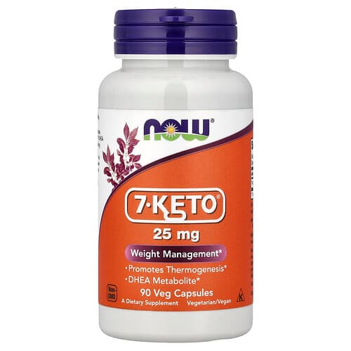 NOW Foods, 7-Keto®, 90 Veg Capsules (25 mg per Capsule)