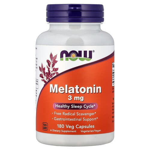 NOW Foods, Melatonin, 3 mg, 180 Veg Capsules