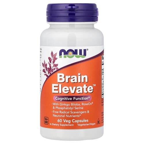 NOW Foods, Brain Elevate™, 60 Veg Capsules