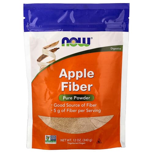 NOW Foods, Apple Fiber, Pure Powder, 12 oz (340 g)