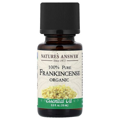 Nature's Answer, 100% Pure Organic Essential Oil, Frankincense, 0.5 fl oz (15 ml)
