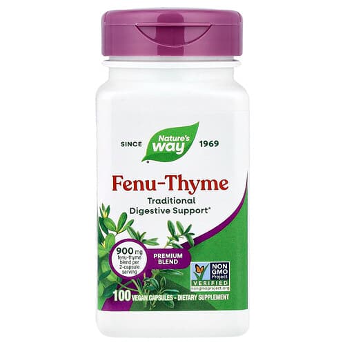 Nature's Way, Fenu-Thyme, 100 Vegan Capsules