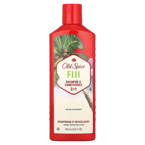 Old Spice, 2 in 1 Shampoo & Conditioner, Fiji with Coconut, 13.5 fl oz (400 ml)