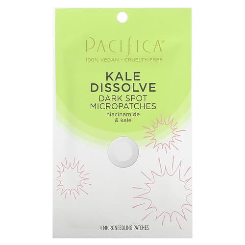 Pacifica, Kale Dissolve, Dark Spot Micropatches, 4 Microneedling Patches